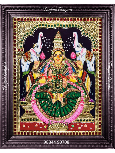 Gajalakshmi Tanjore Painting